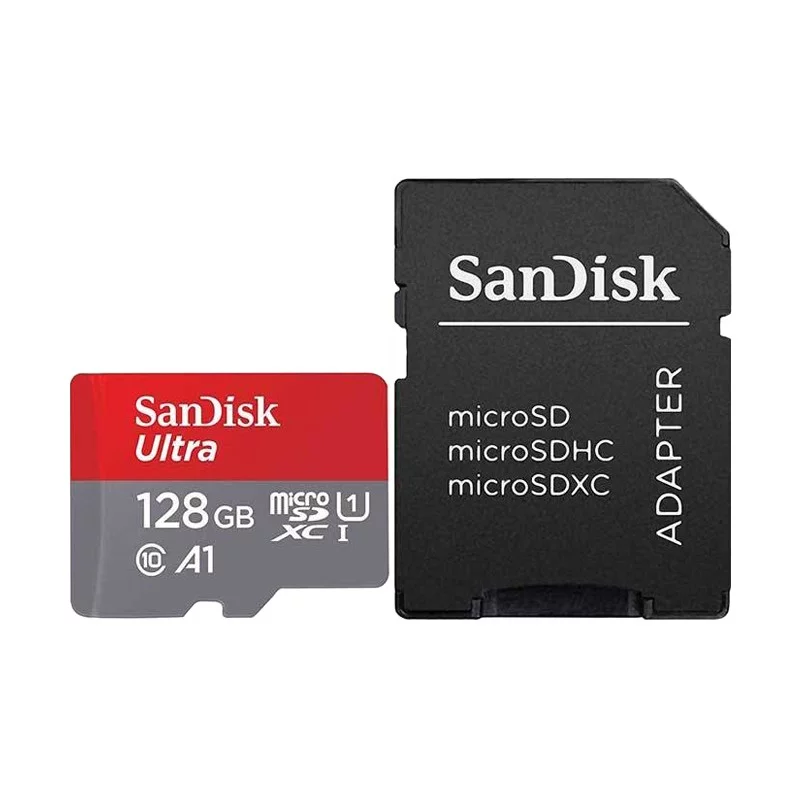 کارت حافظه MicroSDXC سن دیسک A1 کلاس 10 استاندارد U1 با سرعت 100MB ظرفیت 128 گیگابایت