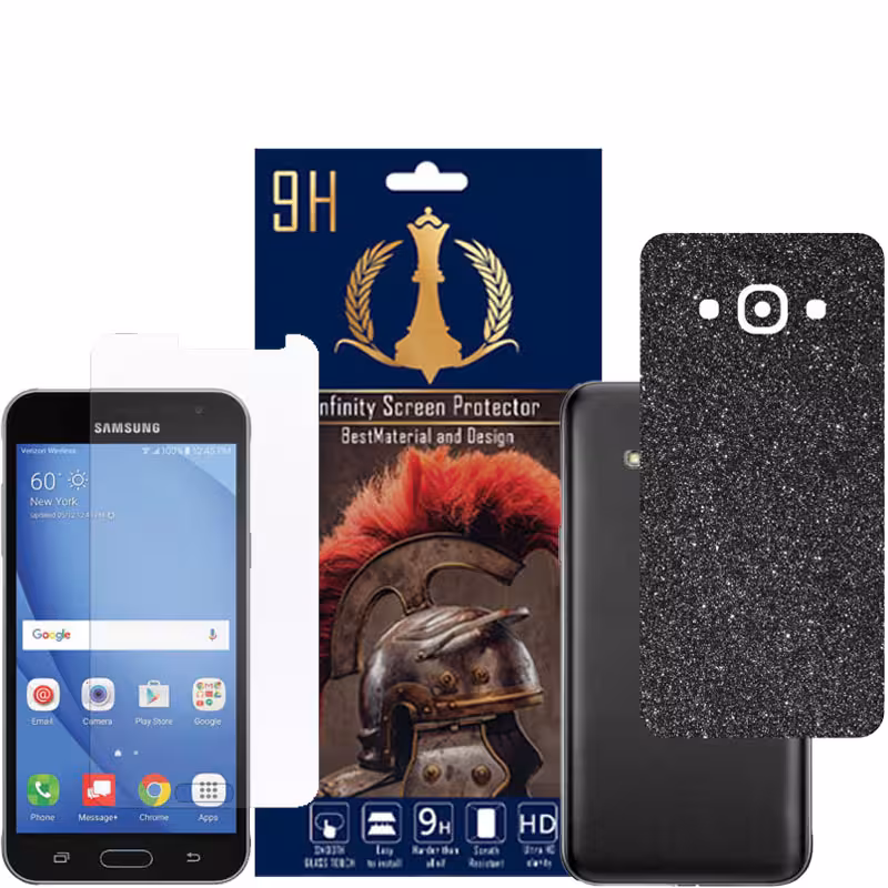 برچسب پوششی اینفینیتی مدل PRO MAX مناسب برای گوشی موبایل سامسونگ GALAXY J3 PRO به همراه محافظ صفحه نمایش