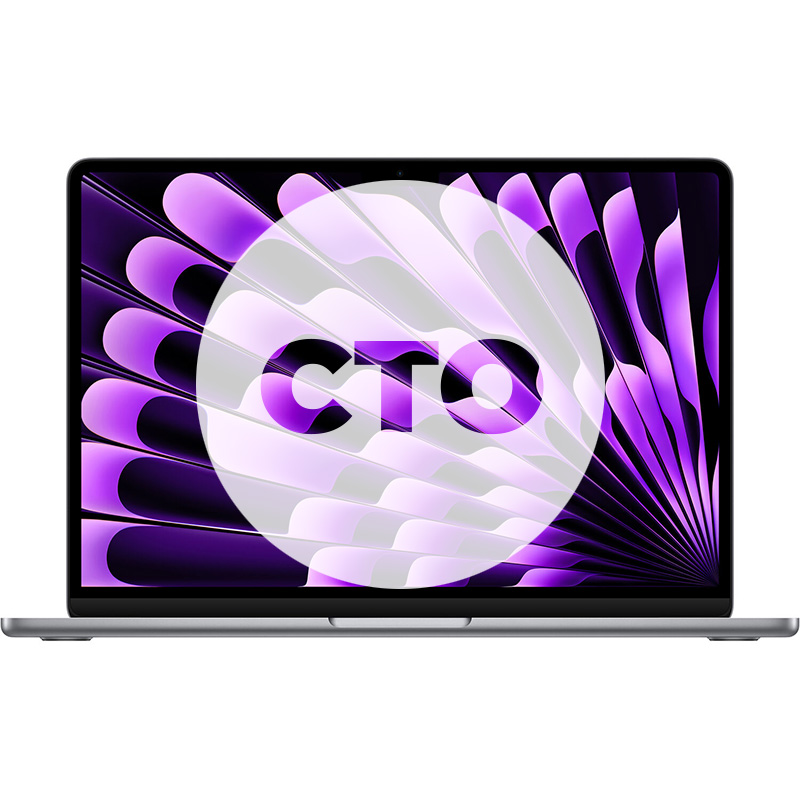 مک بوک ایر 13.6 اینچ 2024 سری M3 کاستوم پردازنده 8core - 10core حافظه رم 8 گیگابایت هارد 256 گیگابایت خاکستری Z1B6000B2 - Hiapple.ir