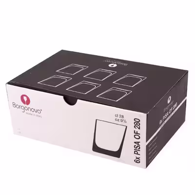 لیوان برگنوو طرح پیزا کد2205 بسته 6 عددی