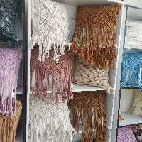 کوسن مکرومه بافی هنرباهنر