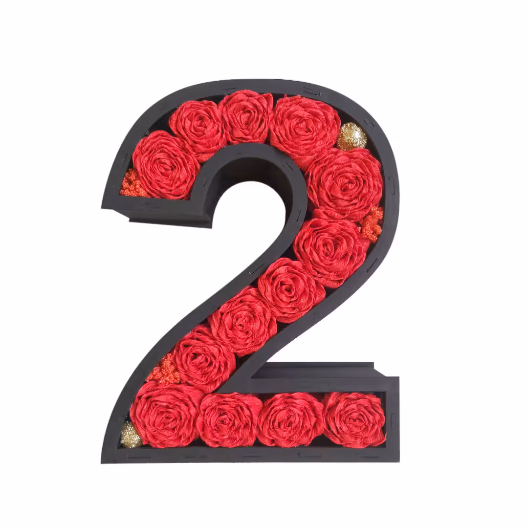 باکس گل مصنوعی مدل عدد 2