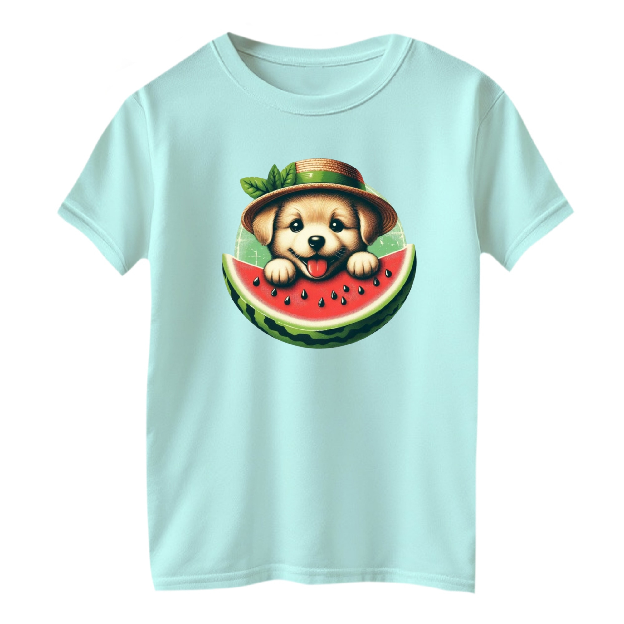 تی شرت آستین کوتاه بچگانه مدل سگ یلدایی کد 3 رنگ آبی روشن – 35