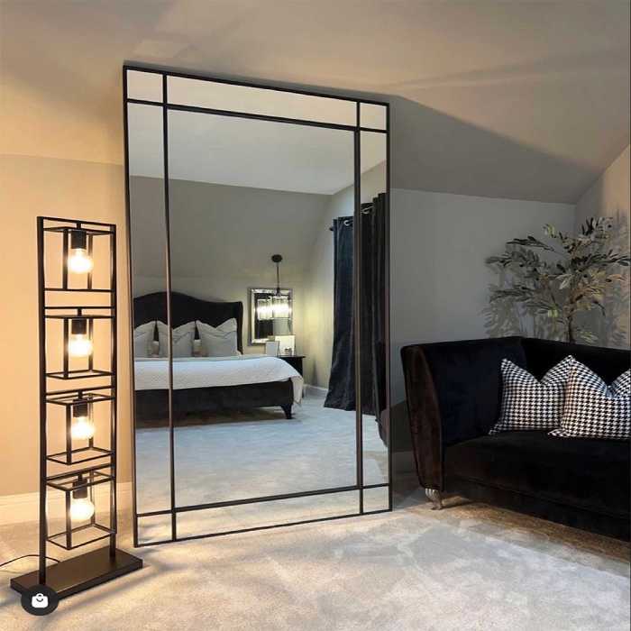 آینه مدل قدی چوبی طرح نسیم w-160