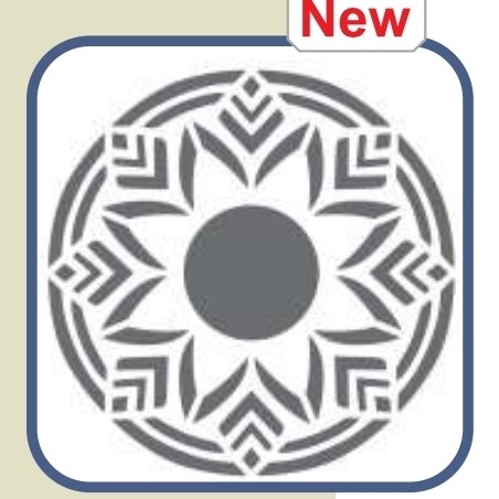 شابلون طرح خورشید کد 1197 سایز 20 در 30 