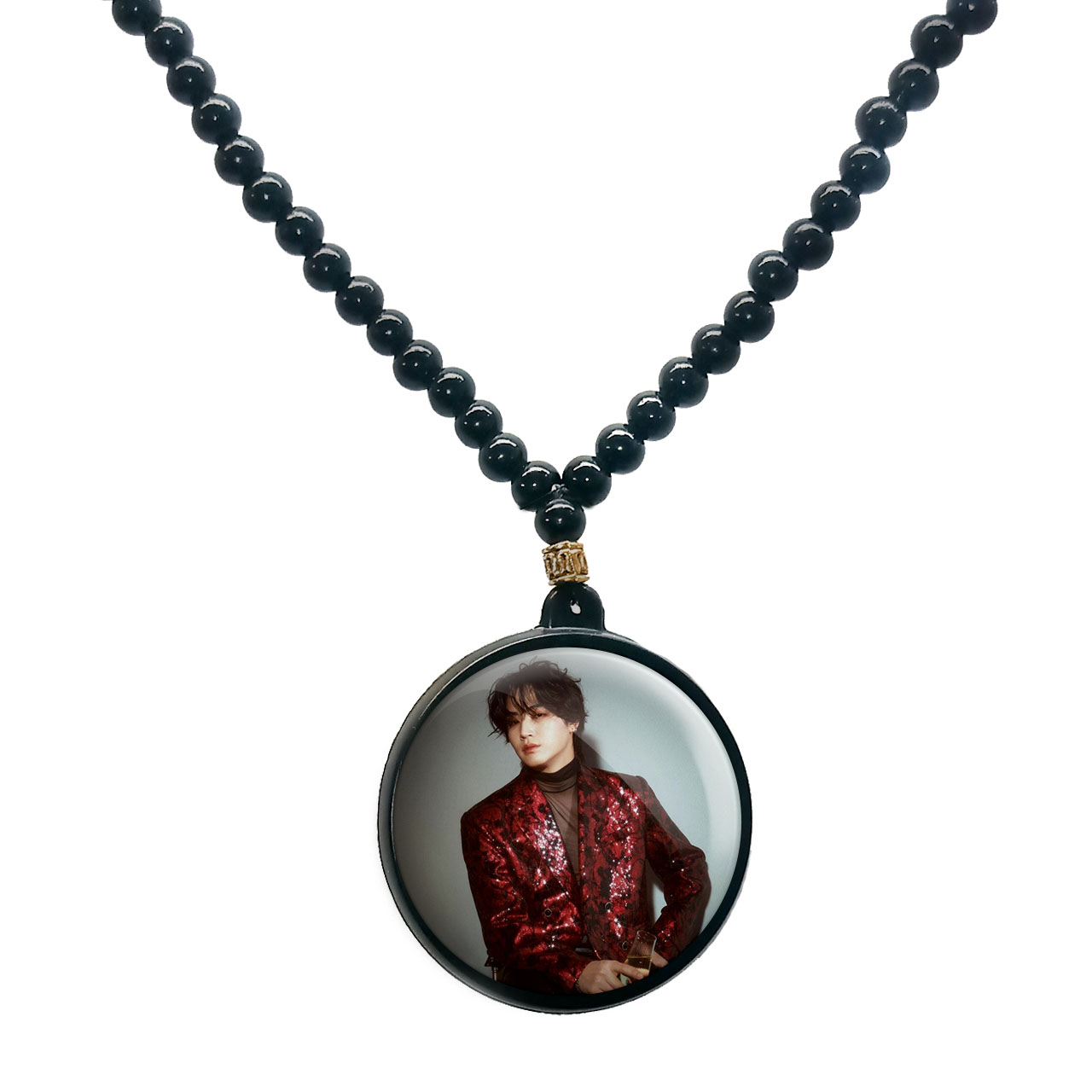 گردنبند پرمانه طرح GOT7 کد pmd.19036 مدل دو طرفه