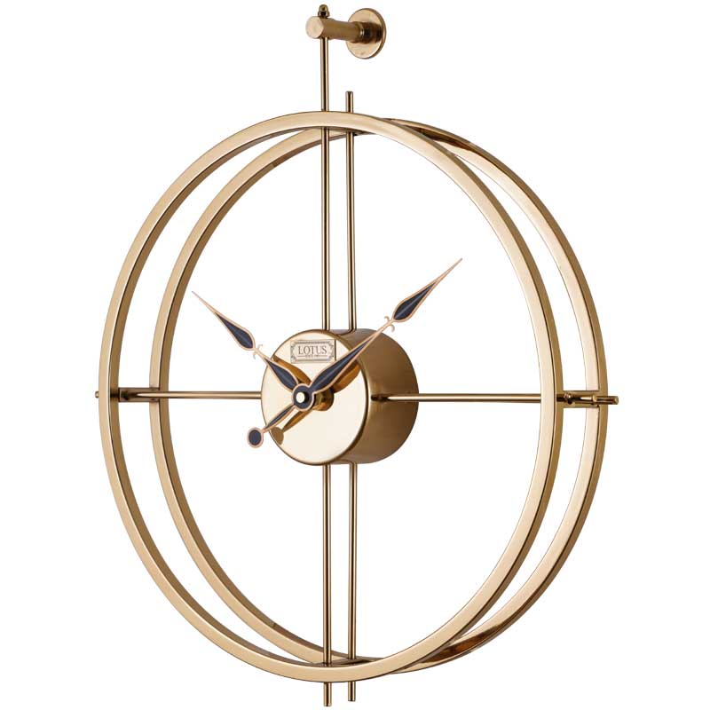 ساعت دیواری فلزی لوتوس مدل BRUNO کد M-18029 رنگ ANTIQUE
