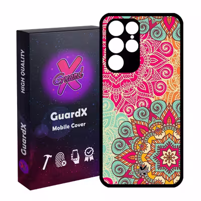 کاور گارد ایکس طرح Mandala مدل Glass10214 مناسب برای گوشی موبایل سامسونگ Galaxy S22 Ultra