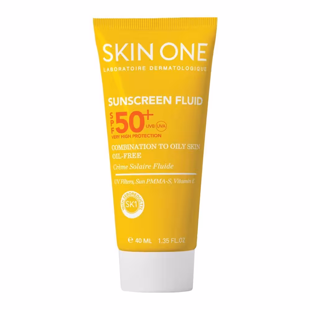 فلوئید ضد آفتاب SPF50 فاقد چربی اسکین وان {مناسب پوست مختلط تا چرب} 40ml