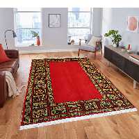 فرش دستبافت چهار متری طرح کف ساده کد AA168