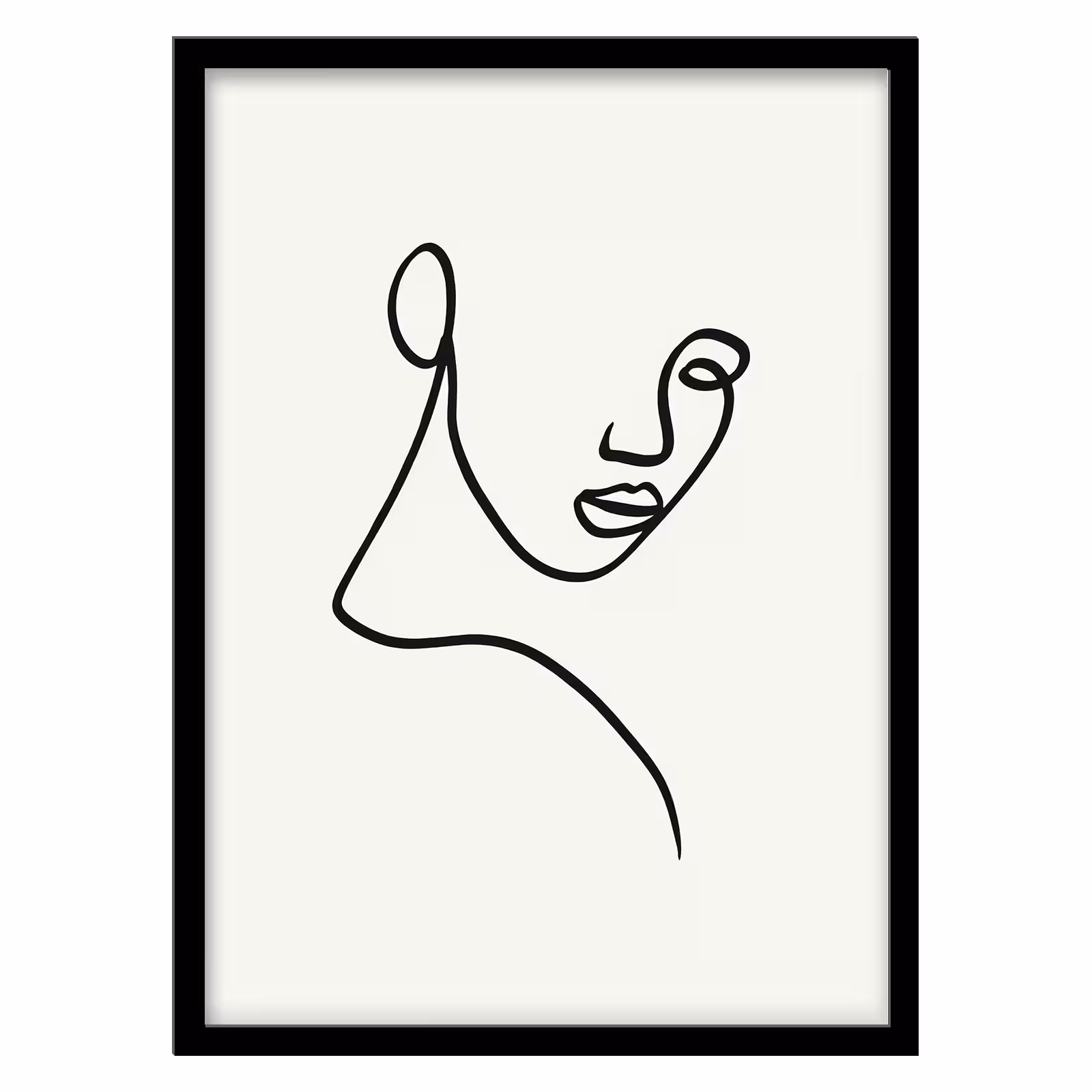 تابلو فورنیمو مدل پرتره لاین آرت ابسترکت و مینیمال کد 066B