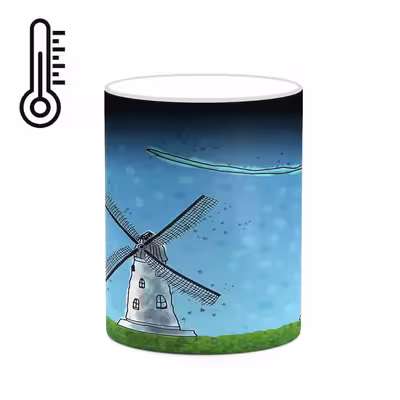 ماگ حرارتی کاکتی طرح فانتزی مدل mgh19030