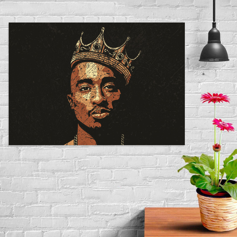 تابلو شاسی طرح توپاک شکور مدل s257 | دنیای قاب