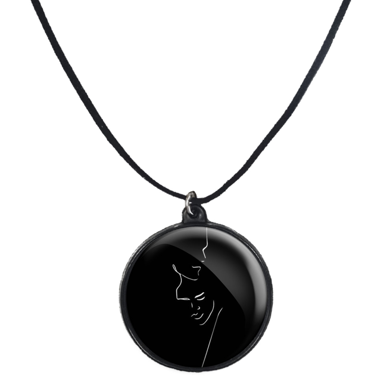 گردنبند پرمانه طرح عاشقانه کد pmb.8137 مدل دو طرفه