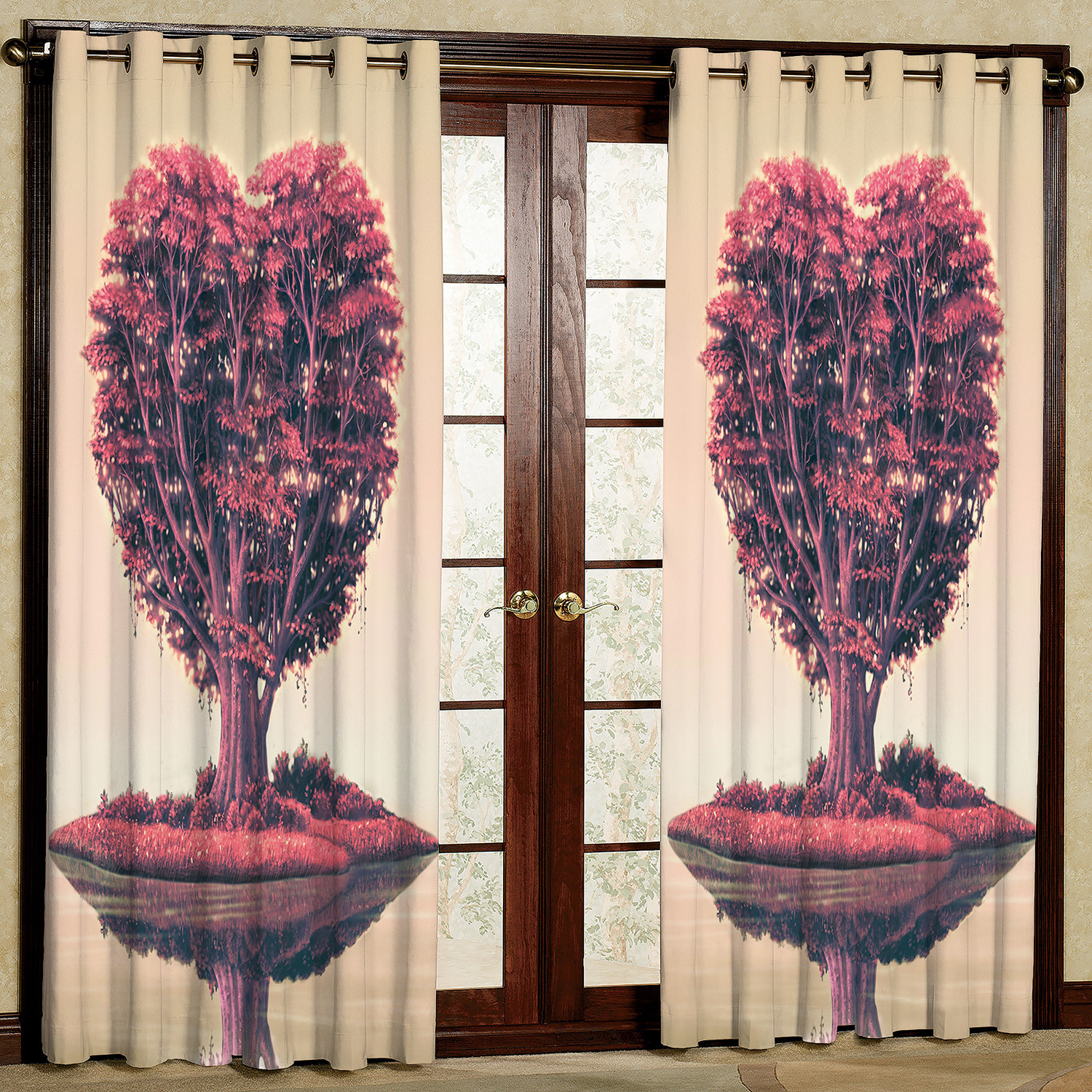 پرده مدل درخت مخمل پانچی کد 2259 سایز 200x140 سانتی متر