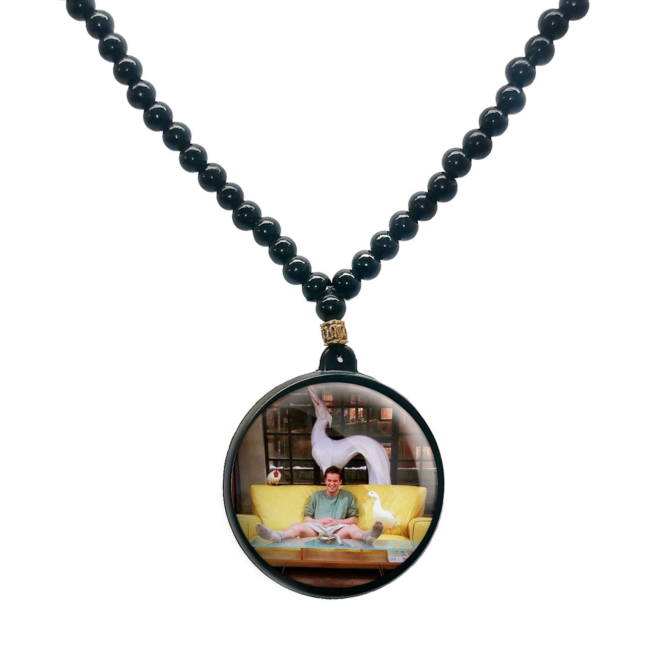 گردنبند پرمانه طرح فرندز کد pmd.18984 مدل دو طرفه