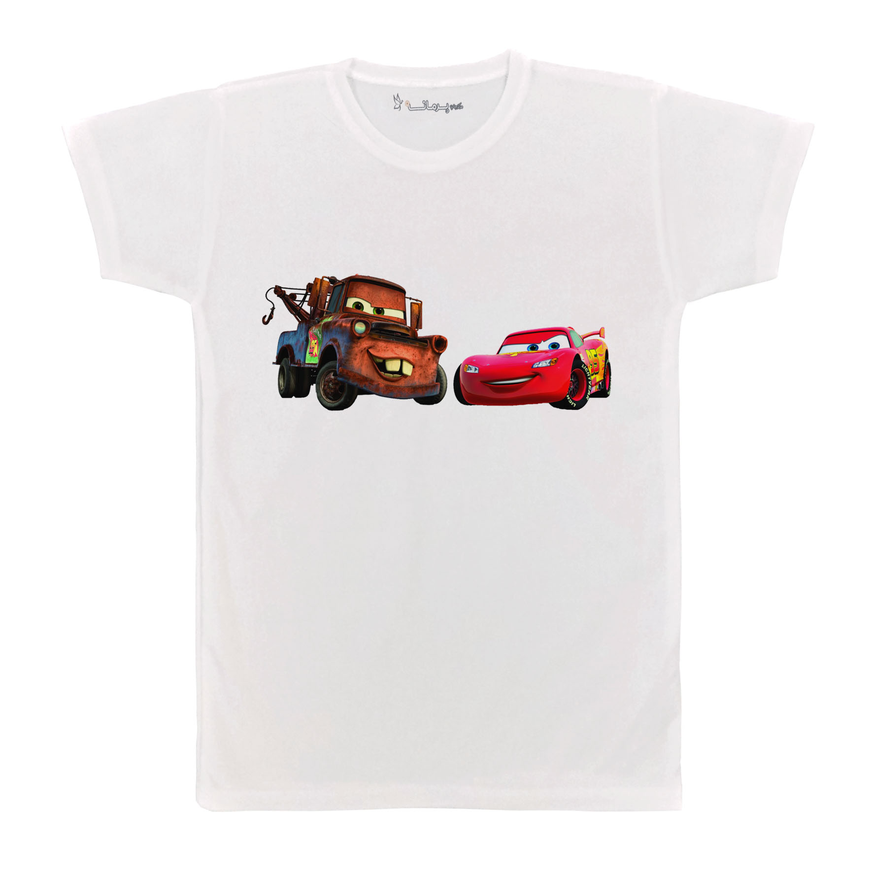 تی شرت آستین کوتاه بچگانه پرمانه طرح ماشین ها کد pmt.6955