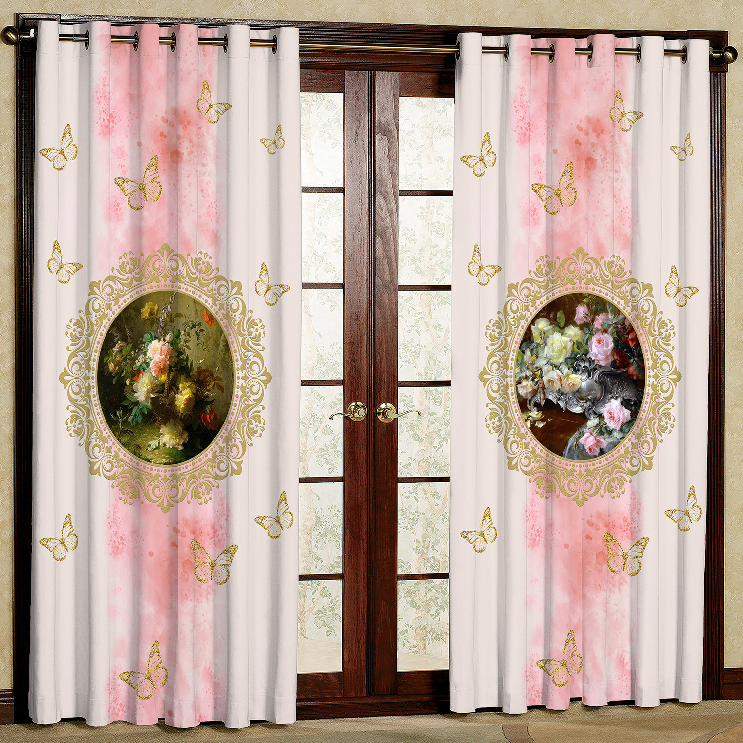 پرده مدل گل گلدان هازان پانچی کد 4319 سایز 140x200 سانتی متر