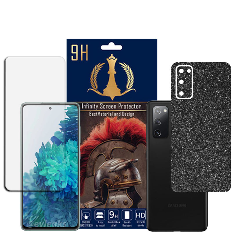 برچسب پوششی اینفینیتی مدل PRO MAX مناسب برای گوشی موبایل سامسونگ GALAXY S20 FE به همراه محافظ صفحه نمایش