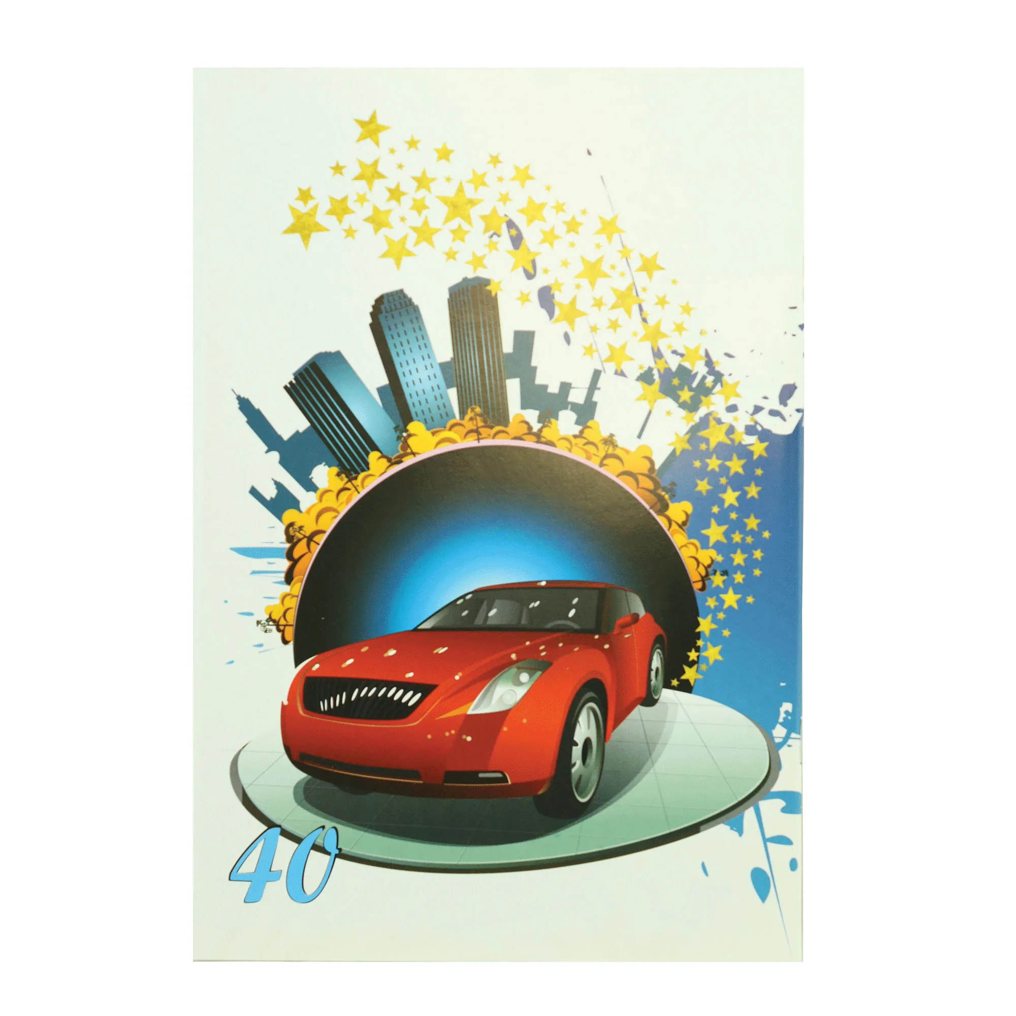 دفتر مشق 40 برگ پارسیان کد MA-Car-40