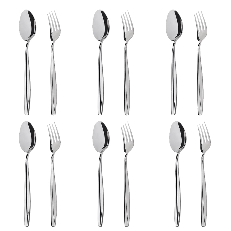 سرویس قاشق و چنگال 12 پارچه مدل منیر 