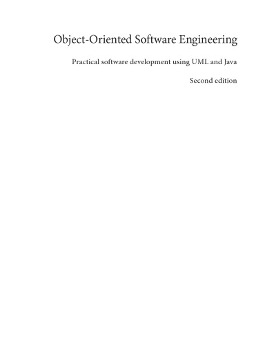 خرید و دانلود نسخه کامل کتاب Object-oriented software engineering : practical software development using UML and Java