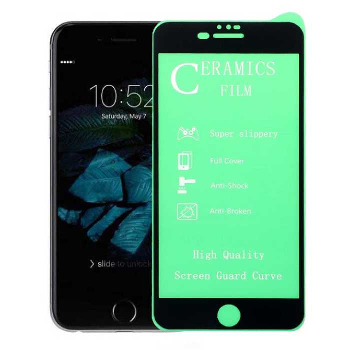 محافظ صفحه نمایش سرامیکی تمام صفحه مشکی iPhone 6s و 6s plus
