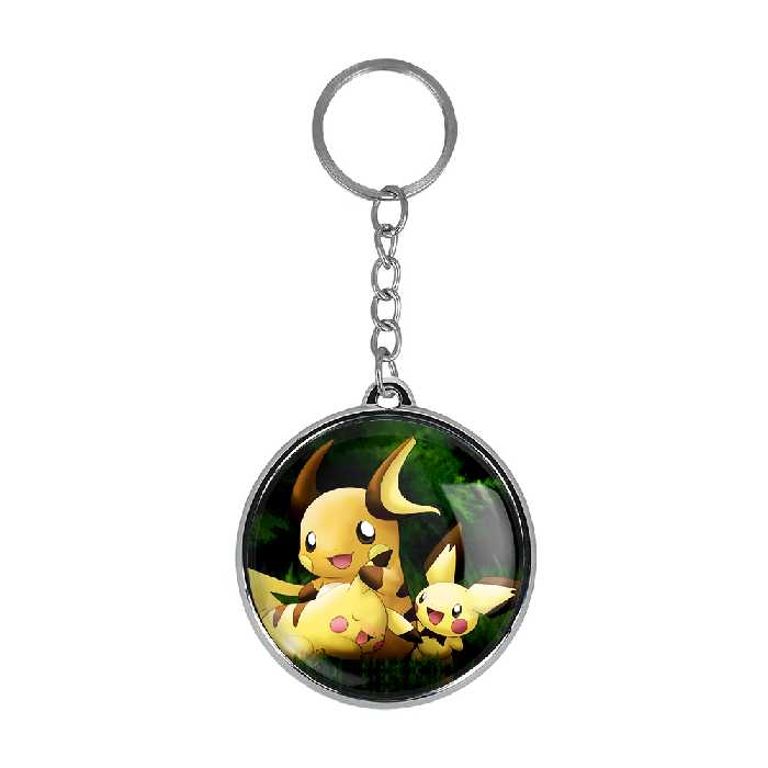 جاکلیدی خندالو طرح اسنورلکس و پیکاچو انیمه پوکمون مدل دوطرفه کد 1733017326