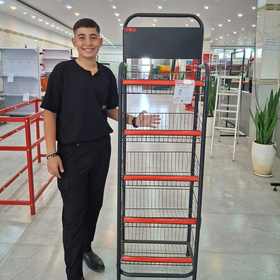 خرید و قیمت استند عصایی بلند - قفسه‌بندی وکیلی