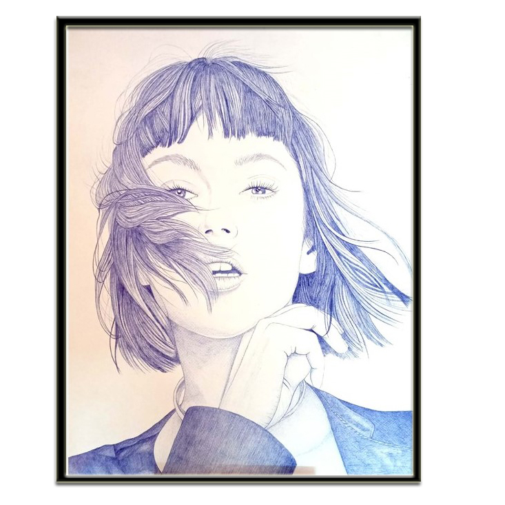 تابلو نقاشی طرح دختر مدل p1