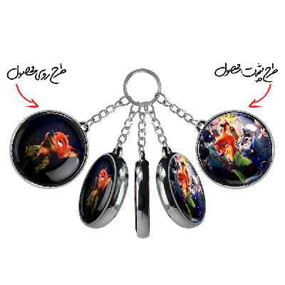 جاکلیدی خندالو طرح زوتوپیا مدل دوطرفه کد 10161024