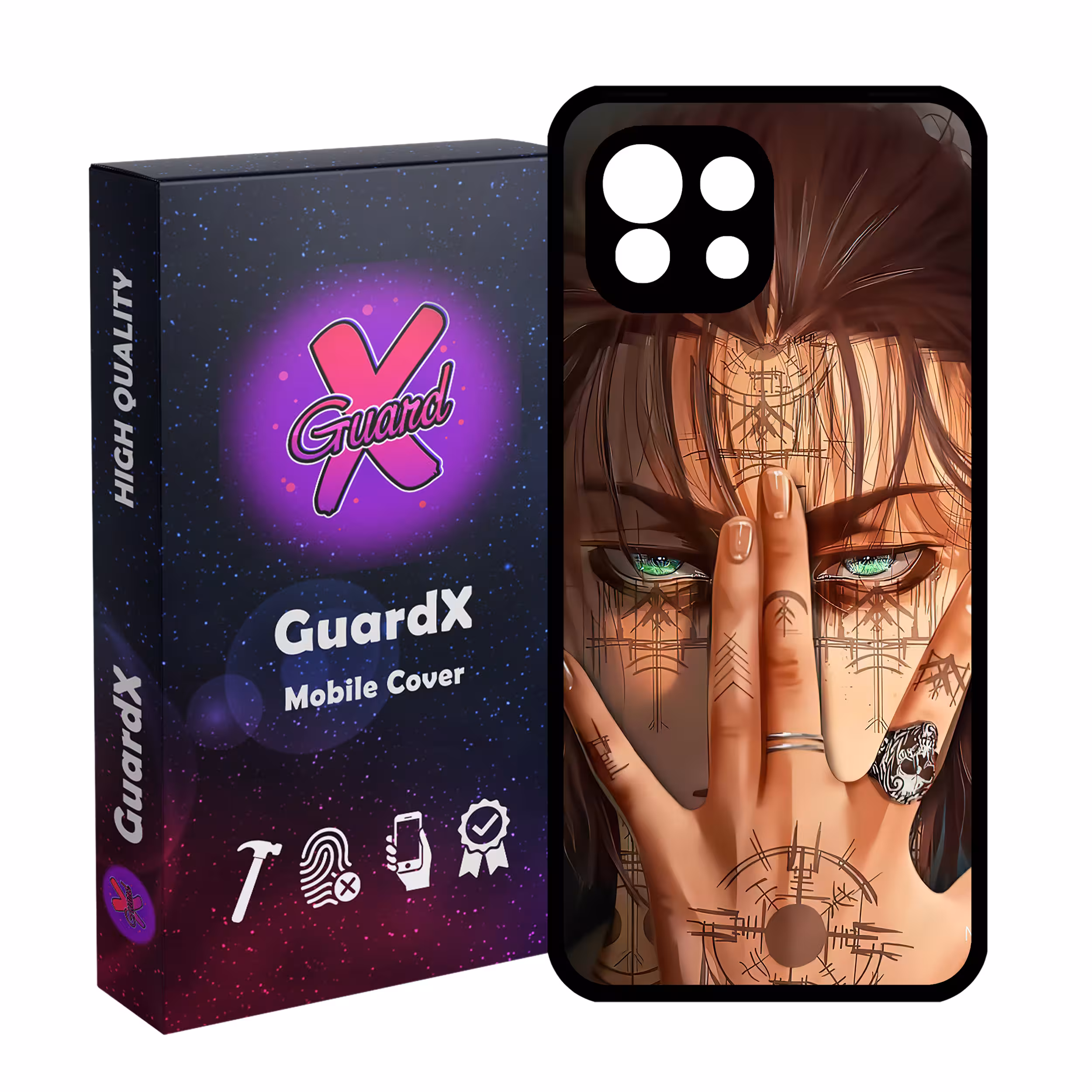 کاور گارد ایکس طرح Eren Anime مدل Glass10449 مناسب برای گوشی موبایل شیائومی  MI 11 Lite