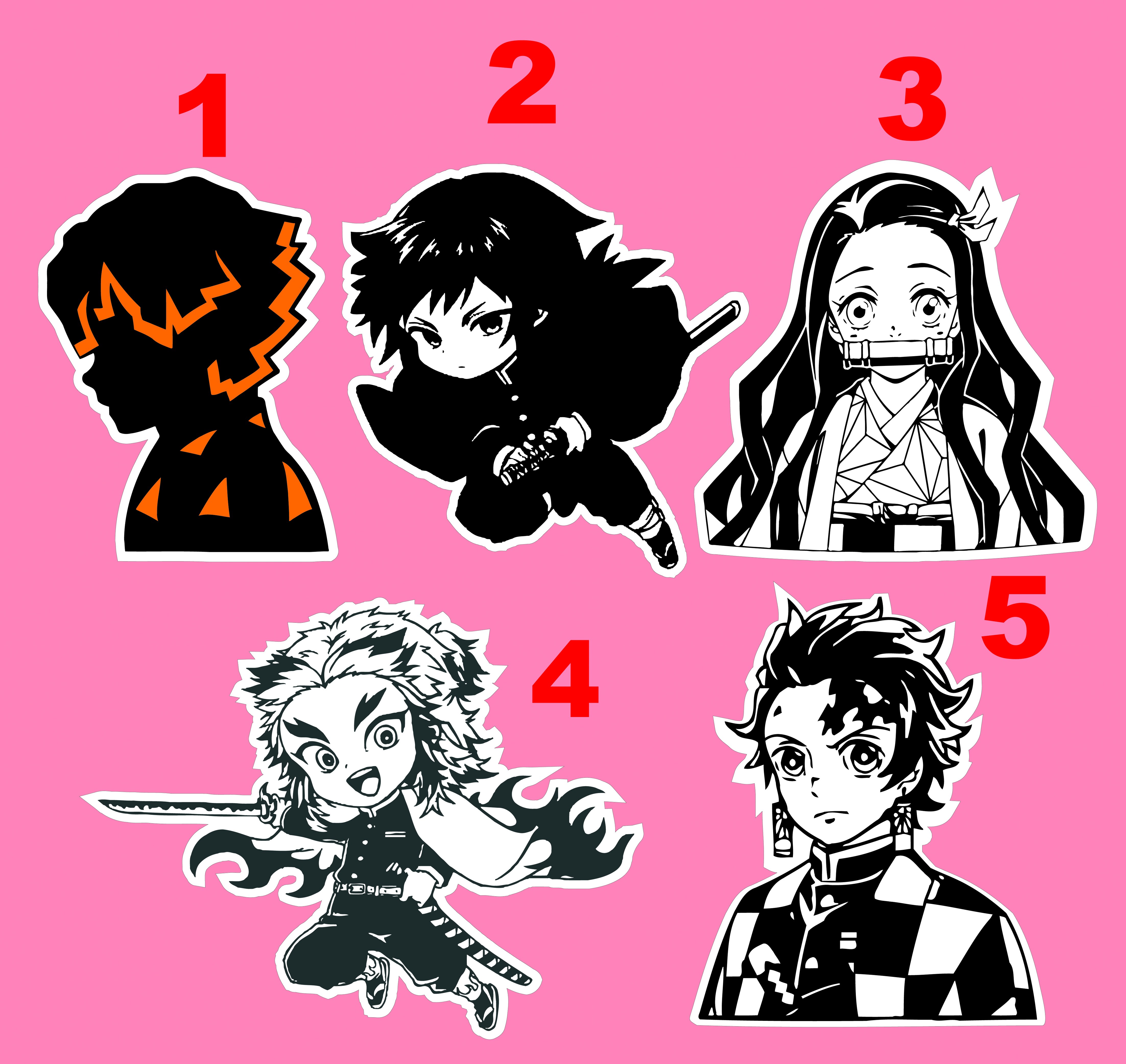 استیکر انیمه شیطان کش Demon Slayer