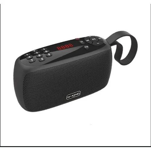 اسپیکر بلوتوث دبلیو کینگ W-King X2 Digital Bluetooth Speaker توان 8 وات رم و فلش خور (مشکی)