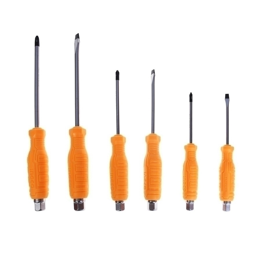 مجموعه 6 عددی پیچ گوشتی ضربه خور اینکو مدل HSGTDC18060-1