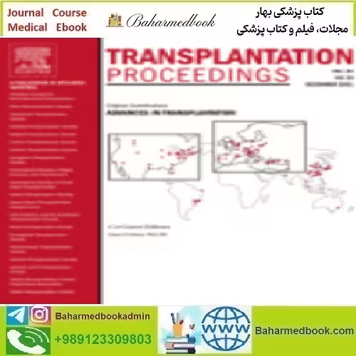Transplantation Proceedings Volume 52 Issue 1 to 10 2020 TRUE