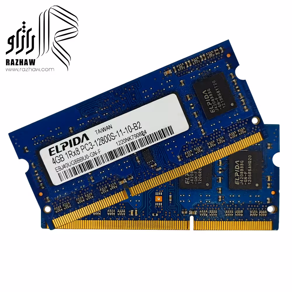 رم 4 گیگابایت لپ تاپ ddr3 الپیدا 12800/1600mhz مدل EBJ40U گیگابایت CL11