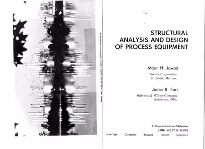 خرید و دانلود نسخه کامل کتاب Structural Analysis and Design of Process Equipment