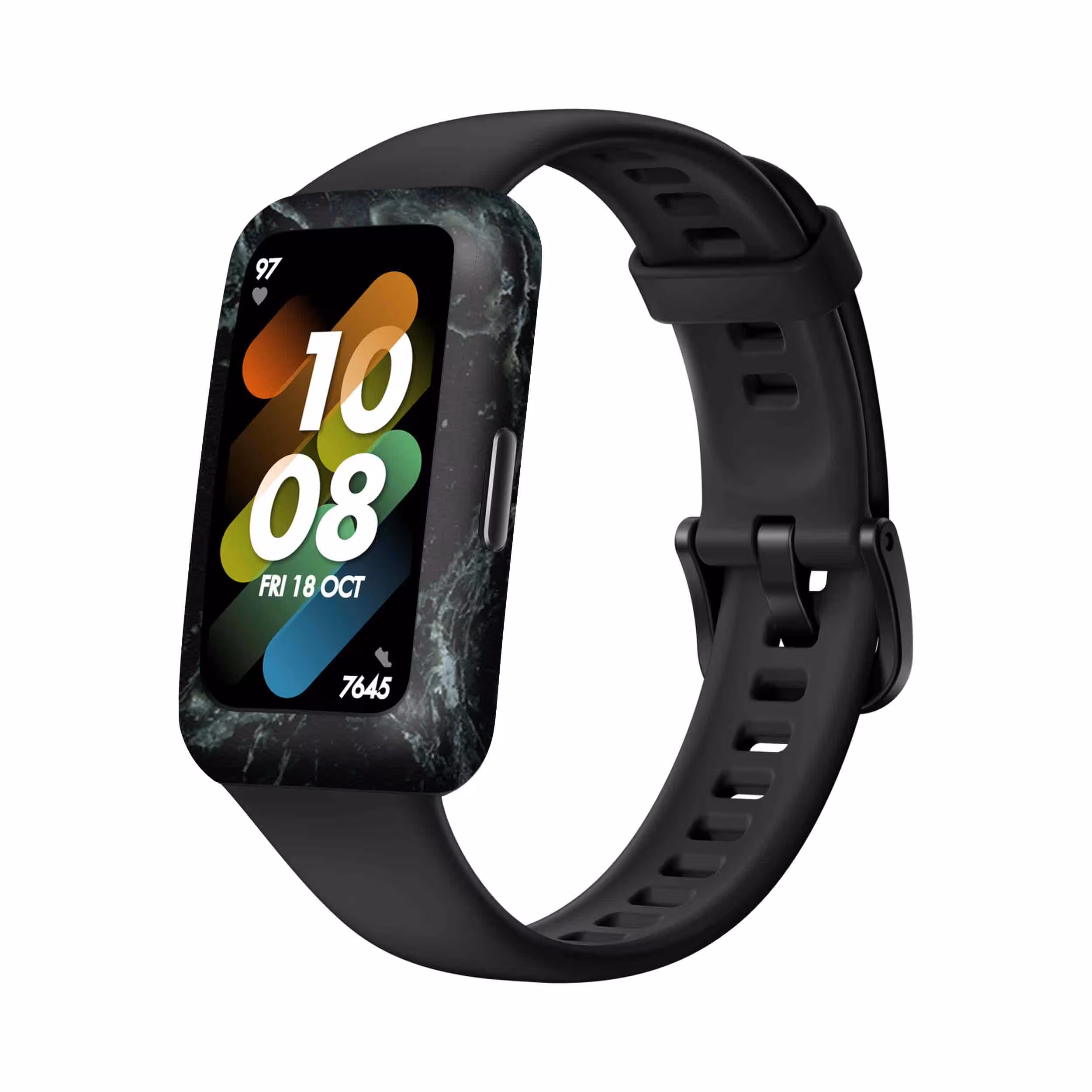 برچسب ماهوت طرح Graphite_Green_Marble مناسب برای ساعت هوشمند هوآوی Band 7