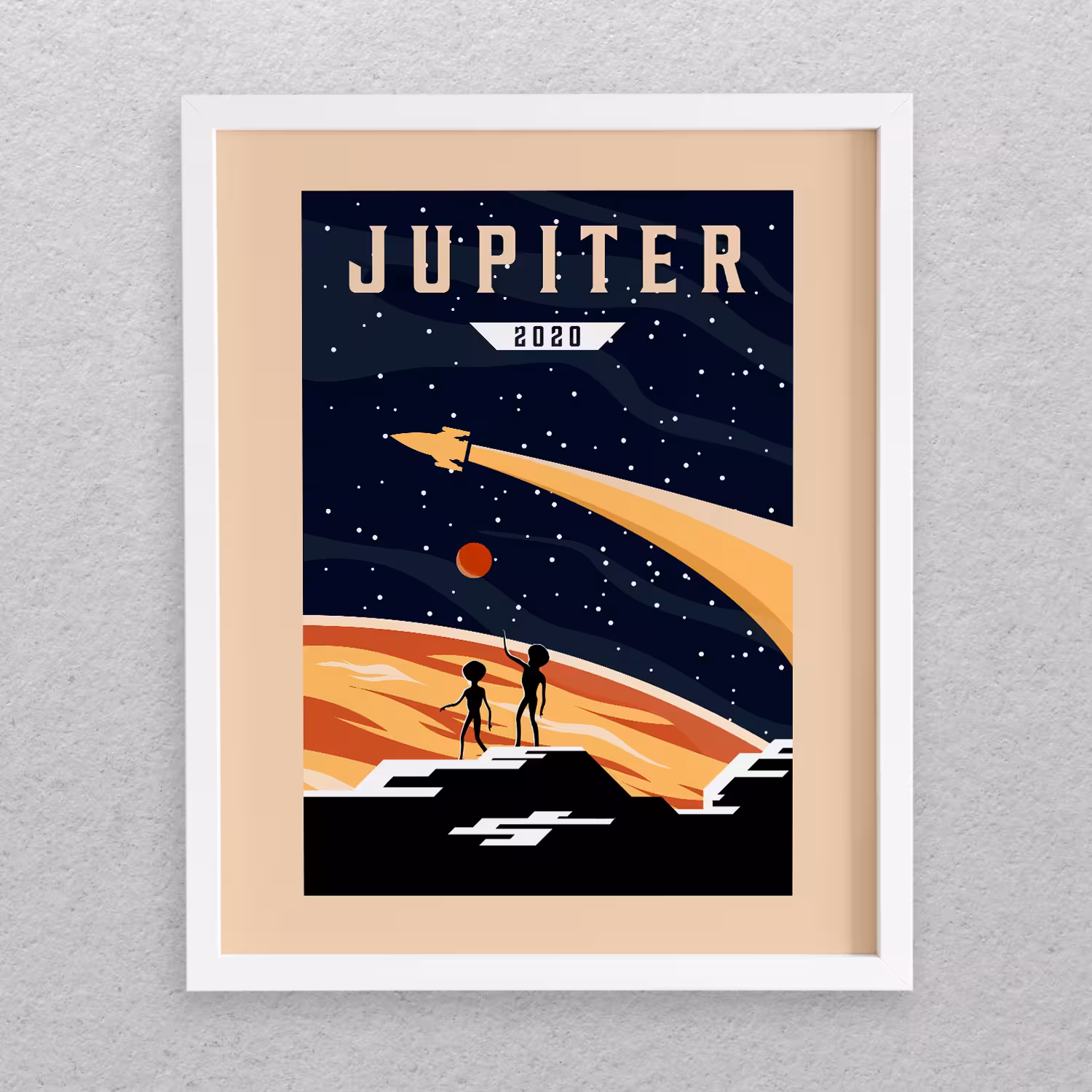 تابلو مدل دکوراتیو طرح فضا Jupiter کد 673