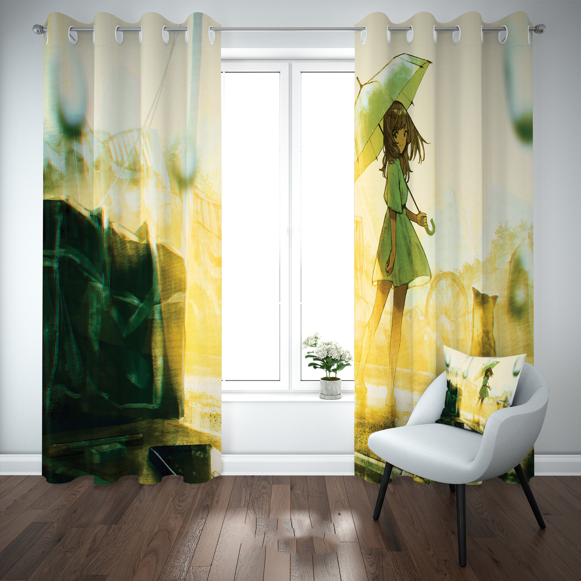 پرده مدل b2369 سایز 140×280 سانتی متر