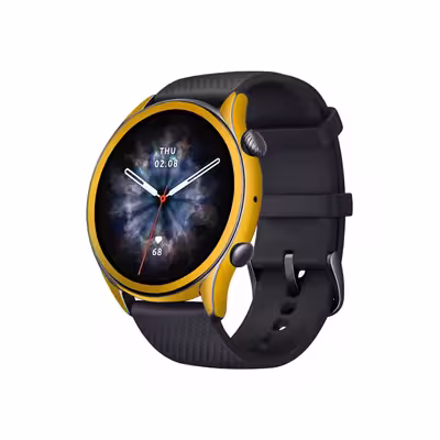 برچسب ماهوت طرح Matte-Deep-Mustard مناسب برای ساعت هوشمند شیائومی Amazfit GTR 3 Pro