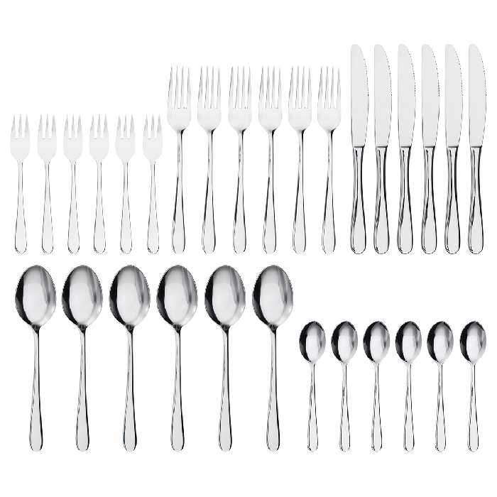 ست قاشق چنگال و کارد 30 پارچه ایکیا مدل Martorp - 30167507