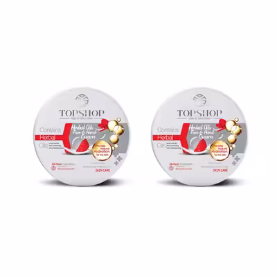 کرم مرطوب کننده تاپ شاپ مدل روغن گیاهی حجم 200 میلی لیتر بسته 2 عددی