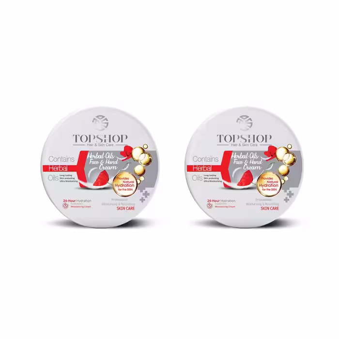 کرم مرطوب کننده تاپ شاپ مدل روغن گیاهی حجم 200 میلی لیتر بسته 2 عددی