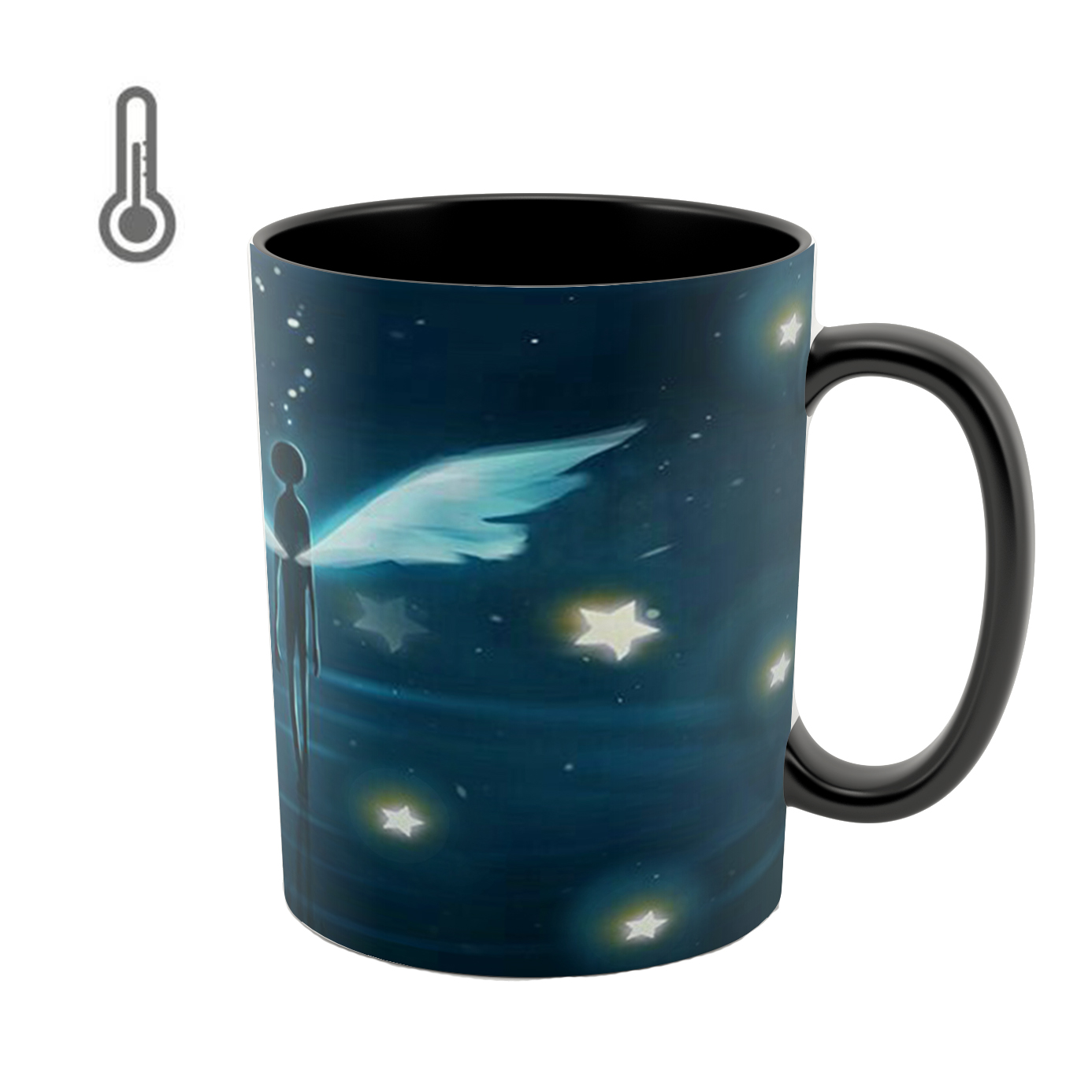 ماگ حرارتی طرح فرشته و ستاره