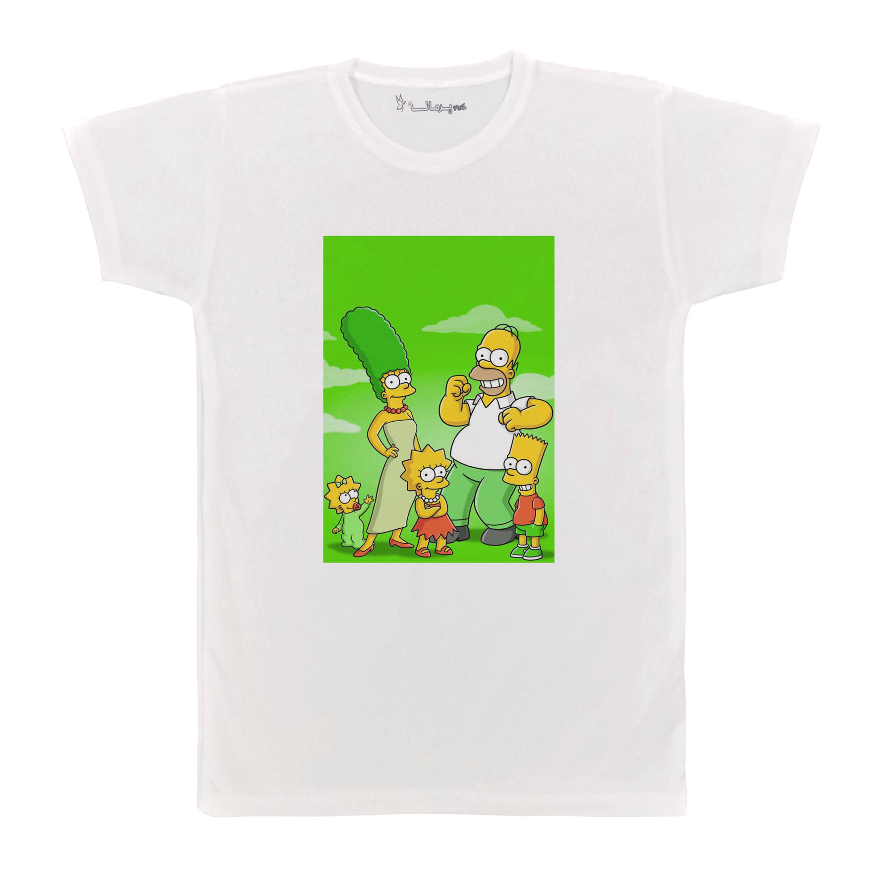 تی شرت آستین کوتاه  بچگانه پرمانه طرح سیمپسون ها کد pmt.6516