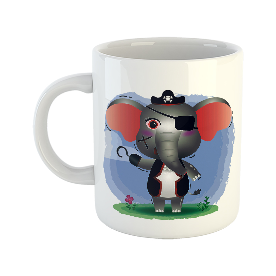 ماگ طرح فیل مدل دزد دریایی