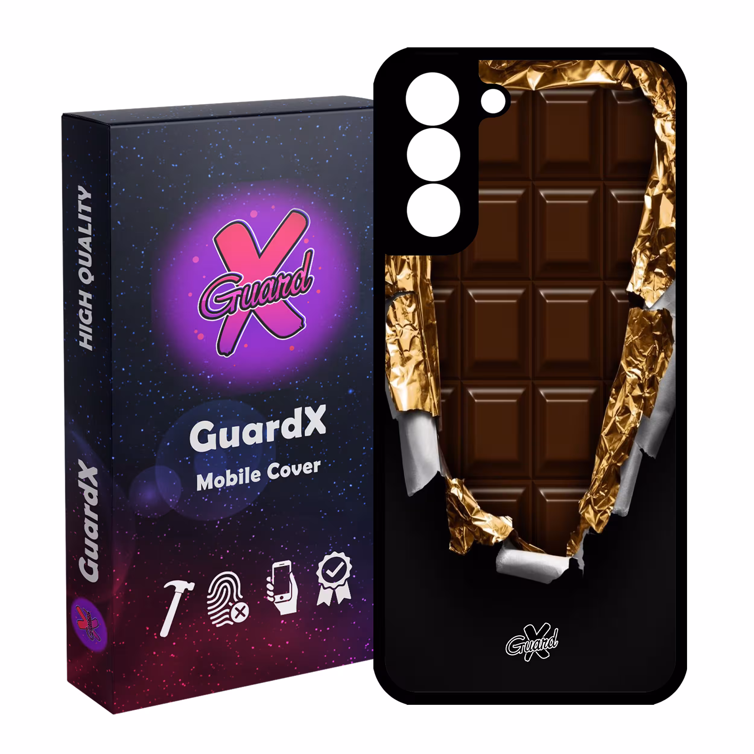 کاور گارد ایکس طرح Chocolate مدل Glass10061 مناسب برای گوشی موبایل سامسونگ Galaxy S21 FE