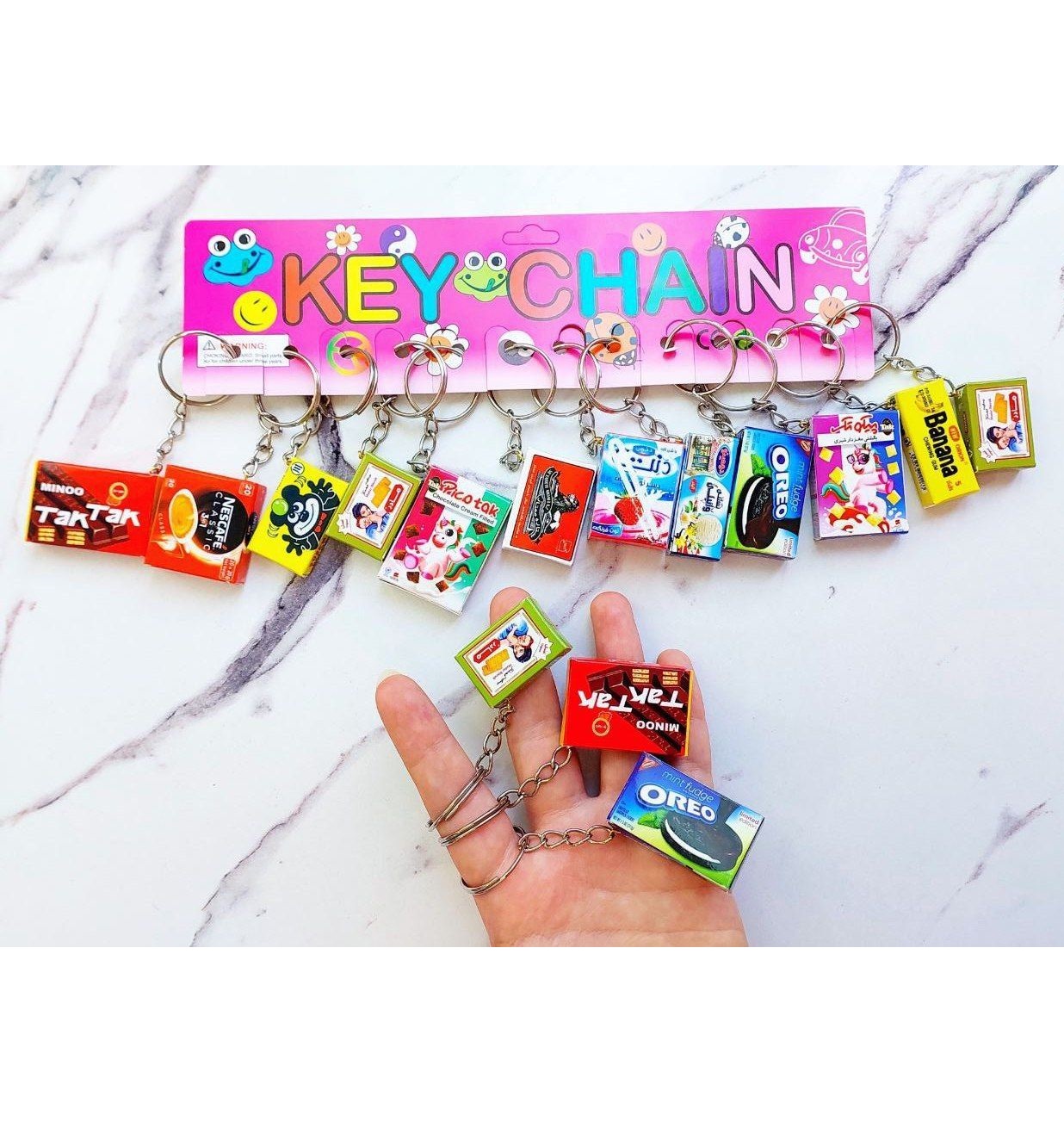 سرکلیدی ماکت خوراکی (12 عددی)